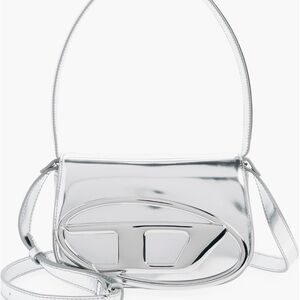 Diesel Metallic Silver Crossbody/Shoulder Bag